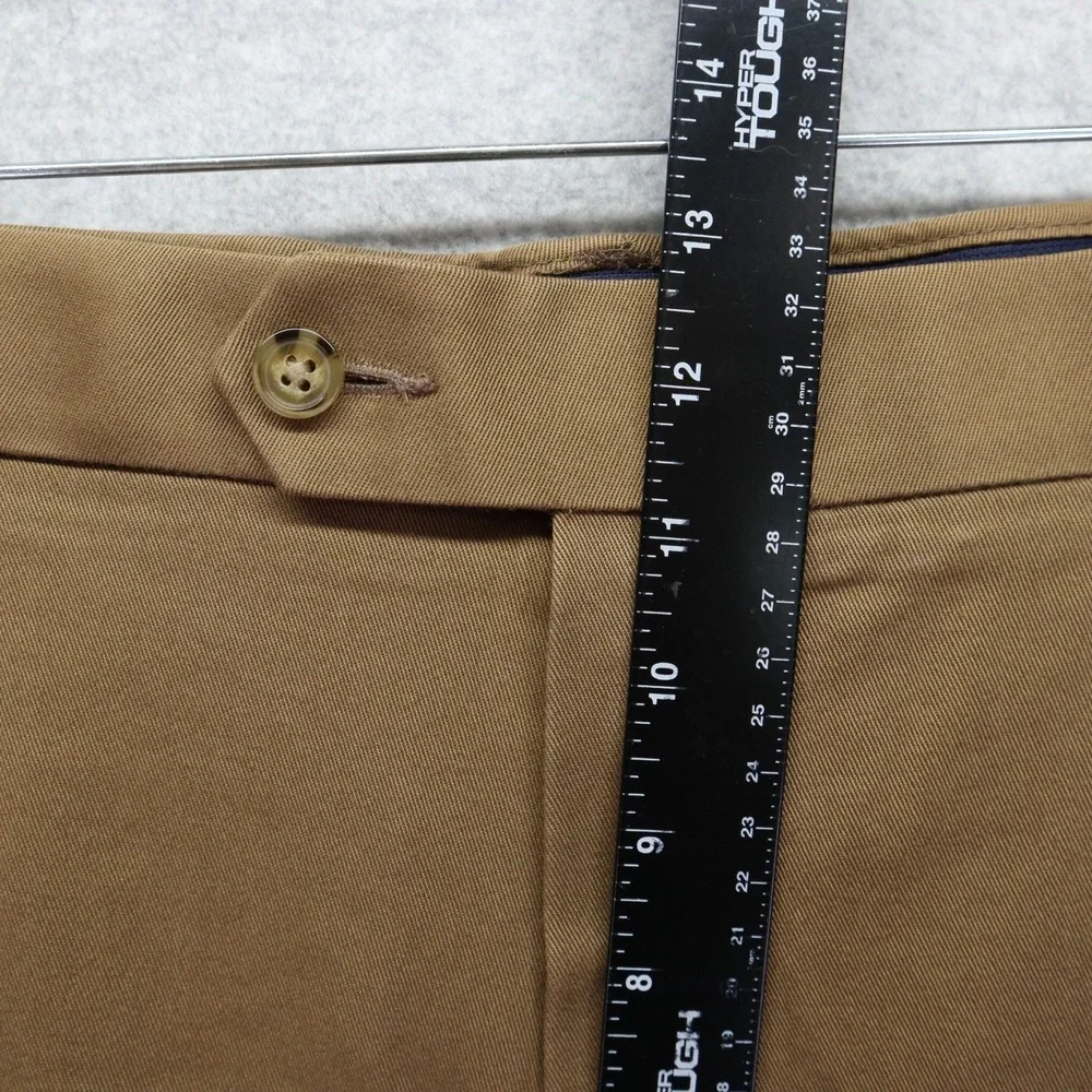 Roundtree & Yorke Pants Mens 40x34 TravelSmart Core Comfort Waistband Flex Khaki